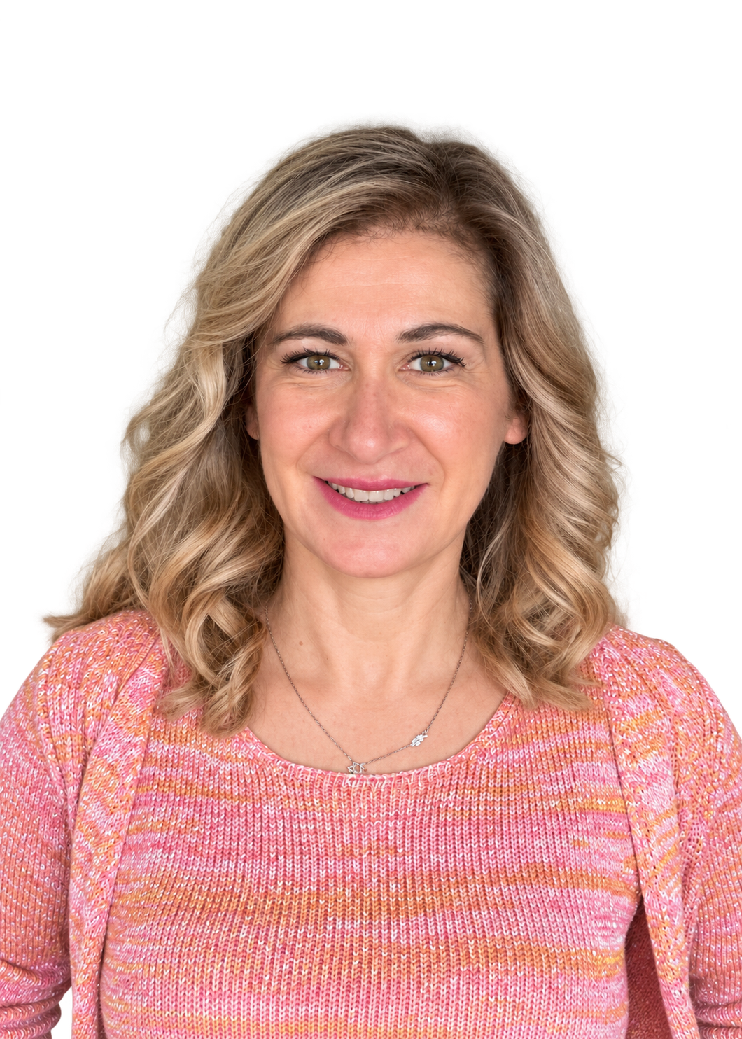 Smiling Francesca portrait on transparent background Francesca Borghi, Psicologa e Psicoterapeuta
